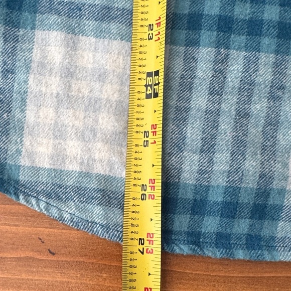 SO Blue and White Plaid Kids Button Down Shirt - Picture 6 of 10